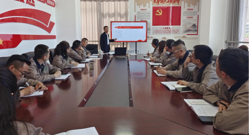 恪守“六大紀(jì)律” 筑牢思想根基——集團(tuán)黨委委員、紀(jì)委書(shū)記赴朝物開(kāi)投公司黨支部講授專題黨課